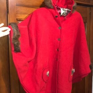 Vintage Austrian Wool/Fur Trin Coat